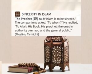 Sincerity & Ikhlaas