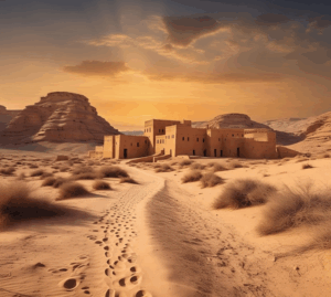 desert medina path