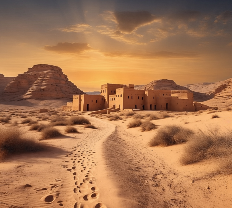 desert medina path